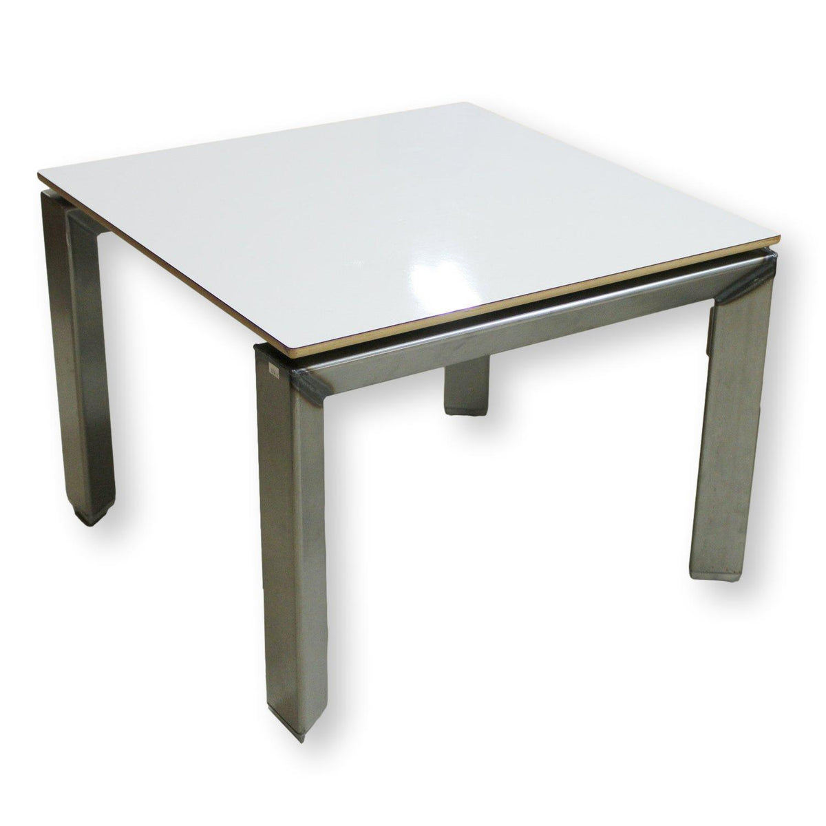 Watson Furn. "Miro" Industrial Metal & White Laminate End Table