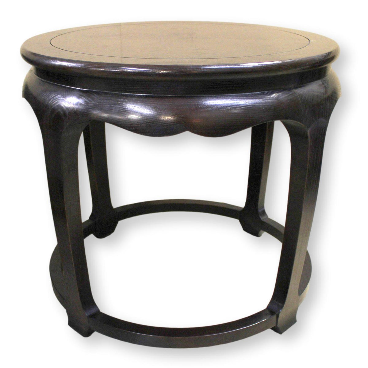 Century 'The Sobota Collection' Ebony Round Accent Table