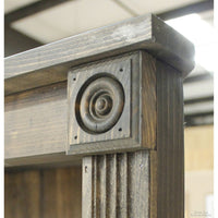 Dark Pine Corner Bookshelf