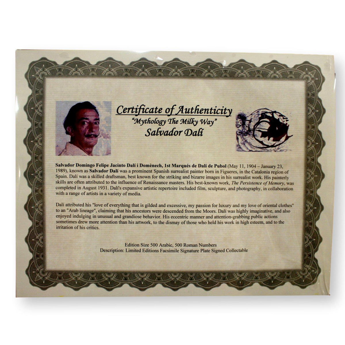 "Mythology The Milky Way" by Salvador Dali