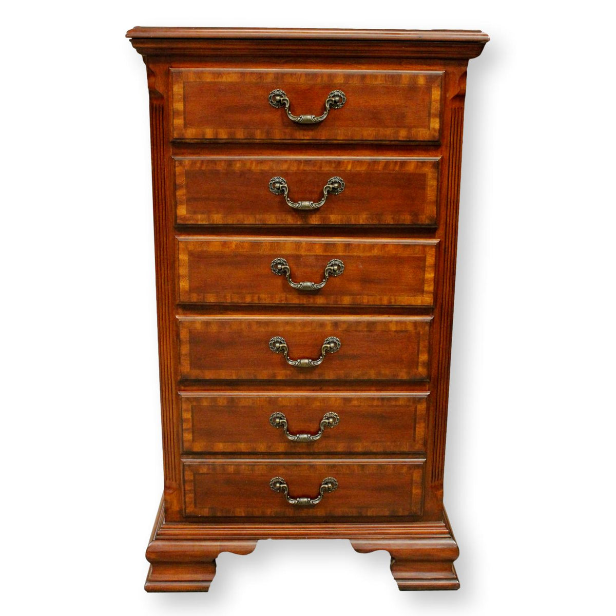 Mahogany Lingerie Chest w/Jewelry Box & Mirror