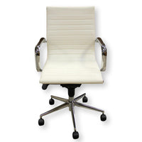 White & Chrome Task Chair