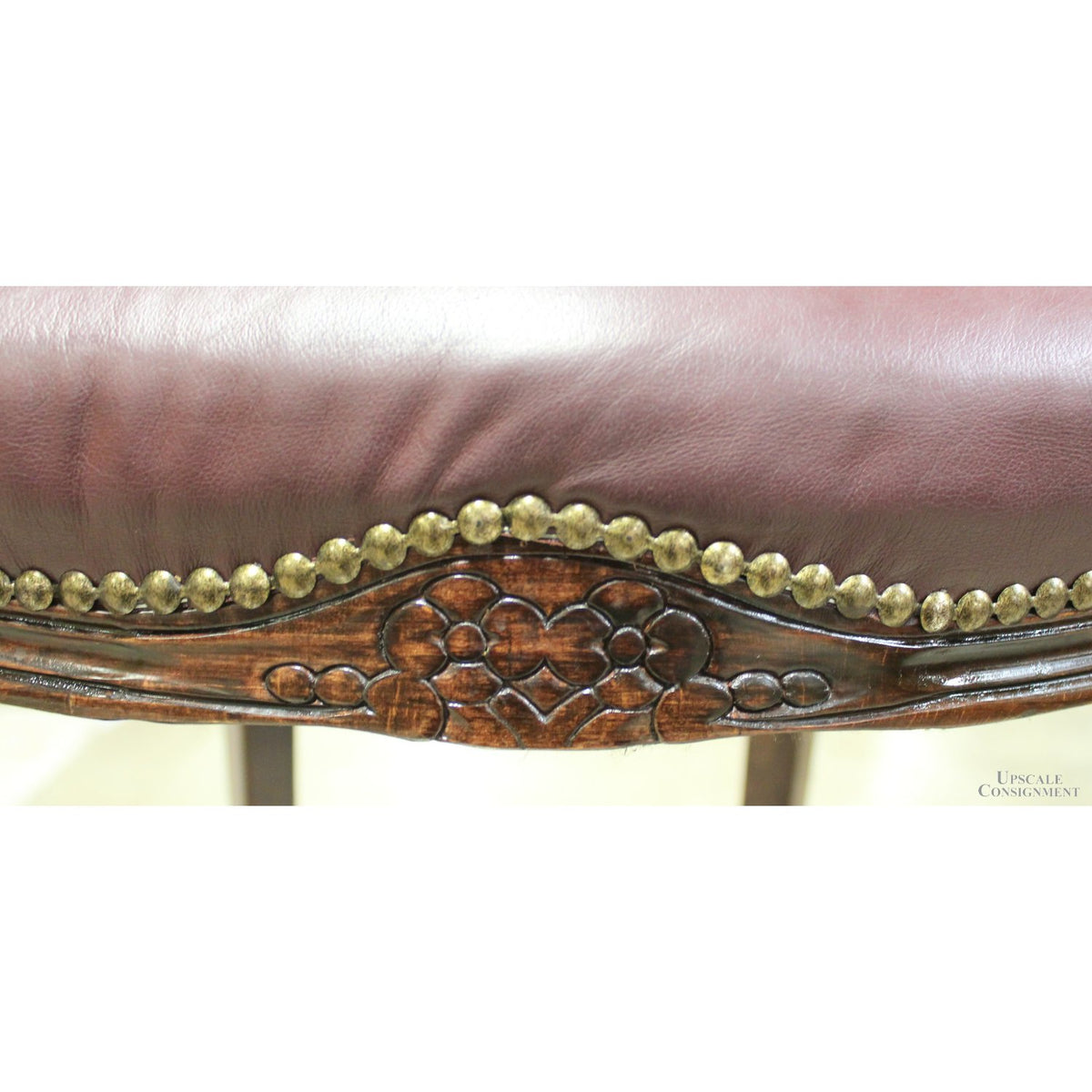 Harris Marcus Furn. Co. Pair of Leather Bar Stools