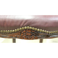 Harris Marcus Furn. Co. Pair of Leather Bar Stools