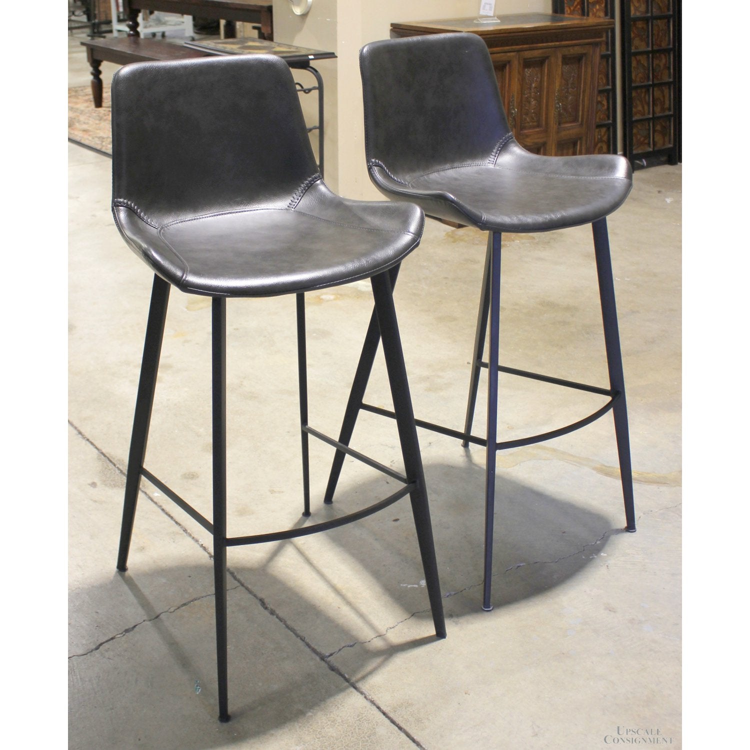 Arhaus leather bar stools hotsell