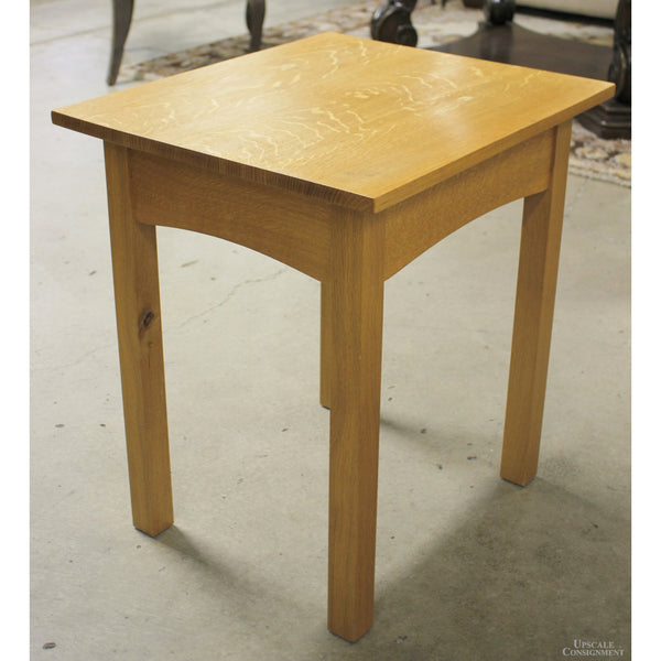 Solid Oak End Table