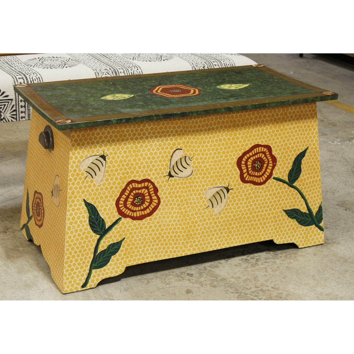 Palecek 'Bee Home' Brightly Painted Blanket Chest