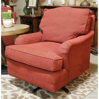 Jessica Charles Red Swivel Chair
