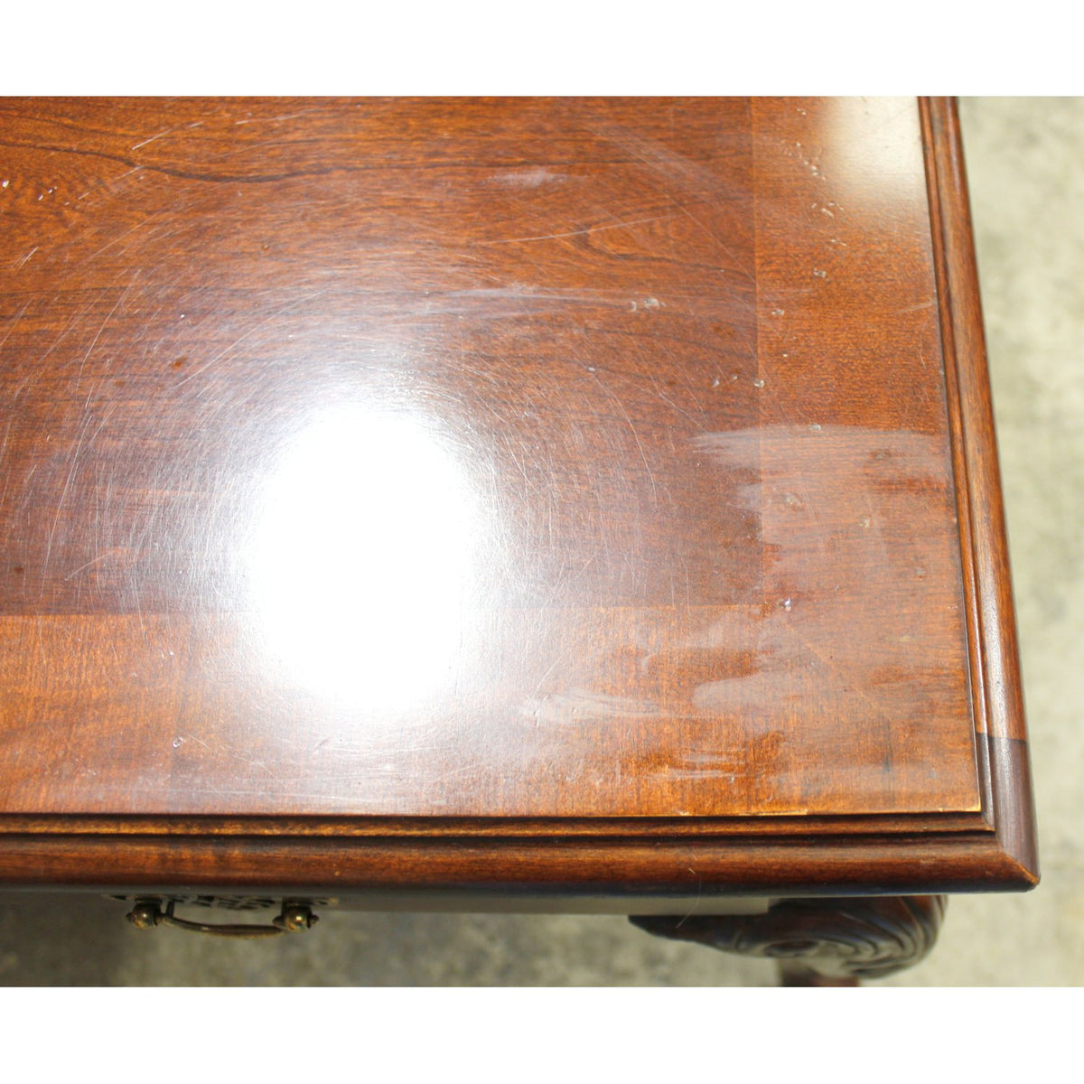 Queen Anne Mahogany Writing Desk & Chair