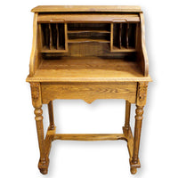 Petite Oak Roll Top Desk