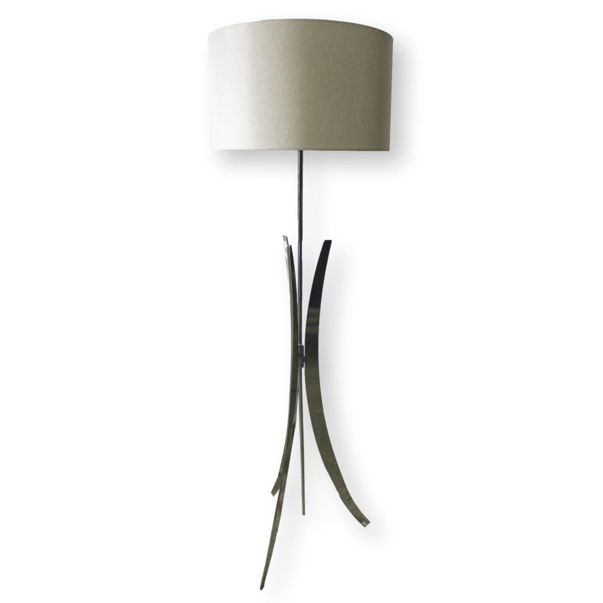Chrome Tri-Pod Floor Lamp