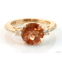 EFFY Oregon Sunstone &  Diamond 14K Rose Gold Ring