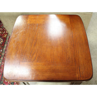 Square Dark Oak End Table