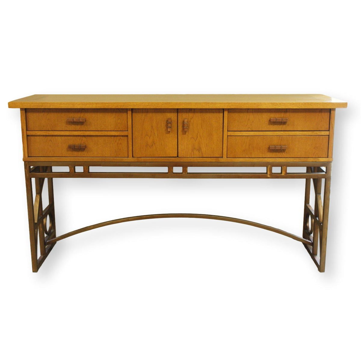 Stanley Furniture Inlaid Wood & Metal Sideboard