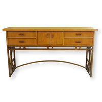 Stanley Furniture Inlaid Wood & Metal Sideboard