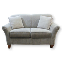 Pacific Furniture Ind. Gray Microstripe Loveseat
