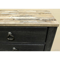 Ashley 2 Drawer Rustic Black Nightstand