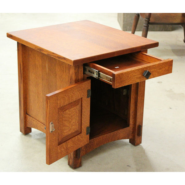 Mission Oak Cabinet End Table