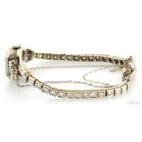 Vintage Rolex 14K White Gold 1.58ctw Diamond Cocktail Watch