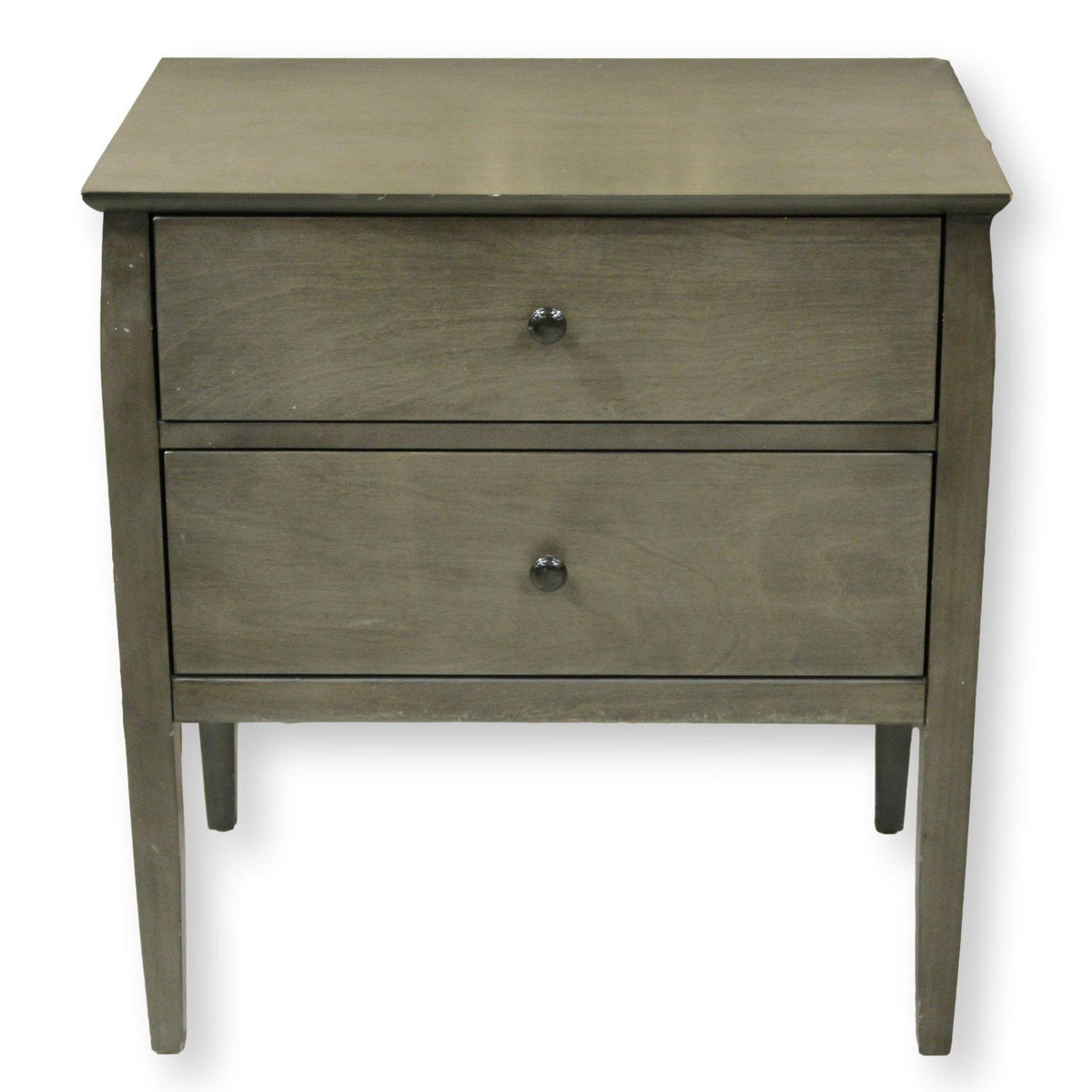 Crate & Barrel 2 Drawer Nightstand