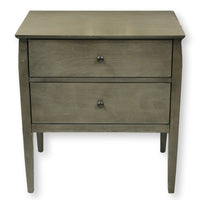 Crate & Barrel 2 Drawer Nightstand