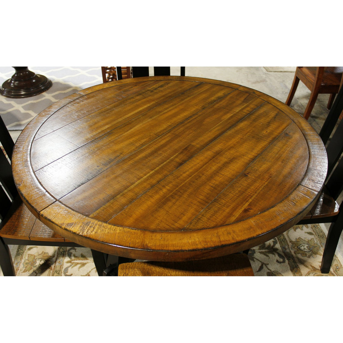 Plank Style Dining Set w/4 Chairs