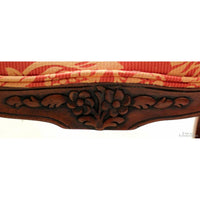 Fairfield Medallion Cane Back Fauteuil Accent Chair w/Ottoman