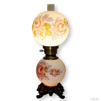 Victorian Style Double Globe Hurricane Table Lamp