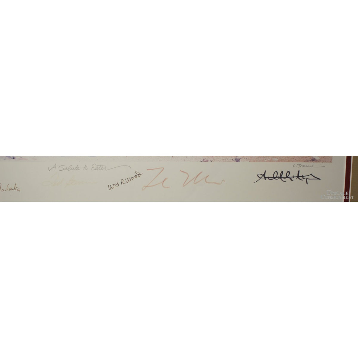 Signed Limited Edition Print 'A Salute to Ester' by C. Davis