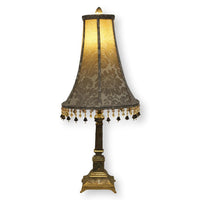 Petite French Style Lamp w/Beaded Shade