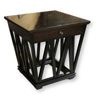 Stanley Furniture Black & Walnut Accent Table