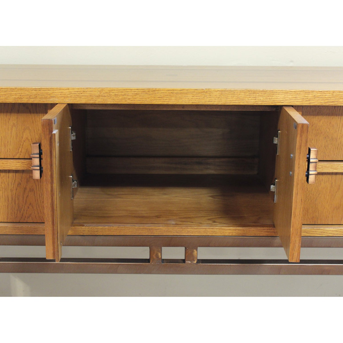 Stanley Furniture Inlaid Wood & Metal Sideboard