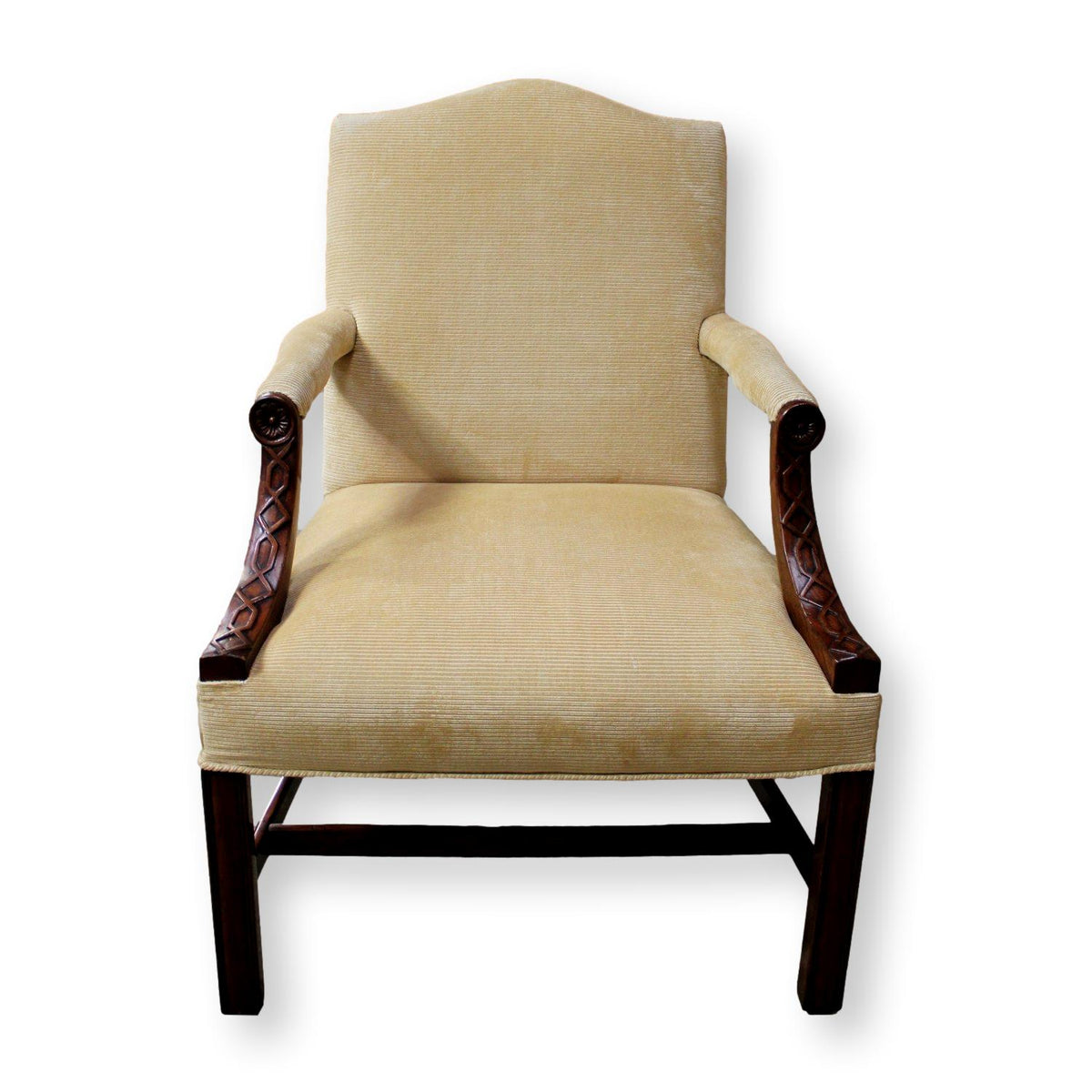 Ethan Allen Pale Yellow Arm Chair
