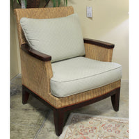 Wicker Chair w/Ottoman