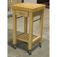 Butcher Block Kitchen Island on Casters
