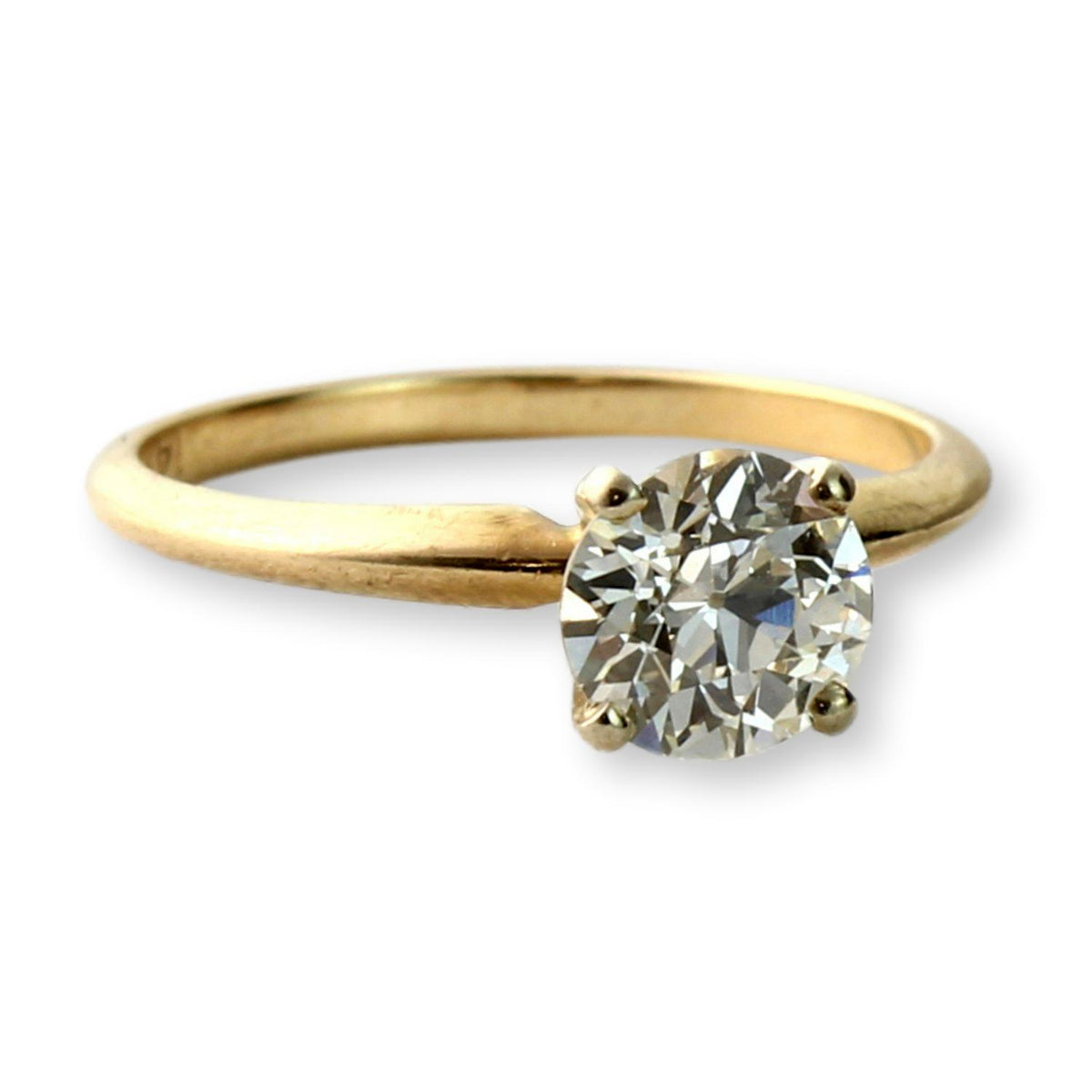 1.23ct Old European Diamond 14K Gold Estate Ring - I VS1