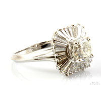 3.32ctw Diamond Ballerina 14K Gold Ring - 1.92ct Solitaire