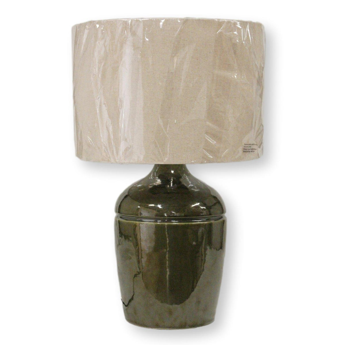 Tuscan Green Ceramic Jug Table Lamp