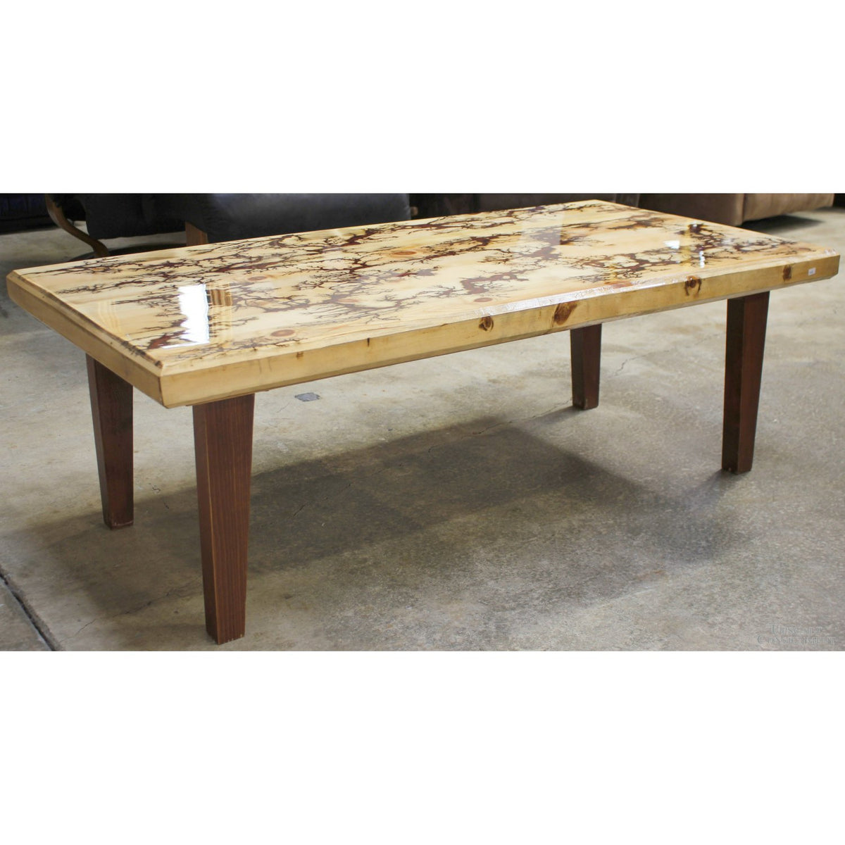 Hand Crafted Electric Burn Coffee Table