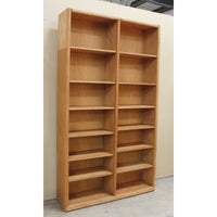 Oak Double Bookcase