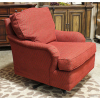 Jessica Charles Red Swivel Chair