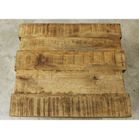 Plank Style End Table w/Metal Base