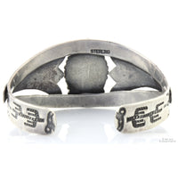 Handcrafted Sterling Silver Turquoise Cuff | Split-Band Design