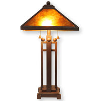 Prairie Style Table Lamp w/ Mica Shade