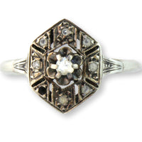 French Early Victorian Rose-Cut Diamond Ring, circa 1838–1850