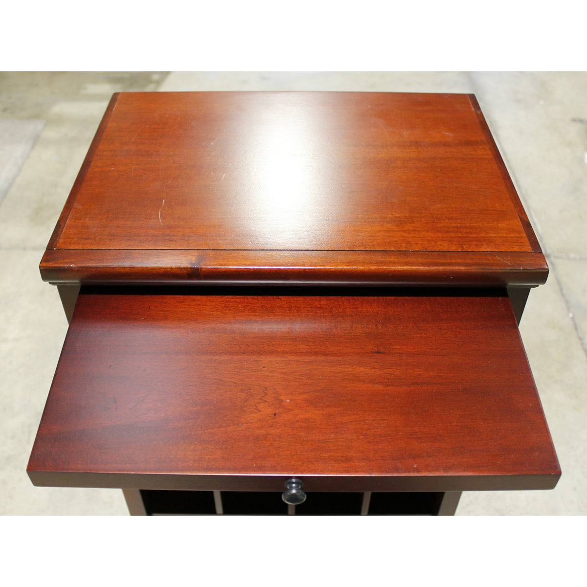 Wine Cabinet w/Drawer & Slide-Out