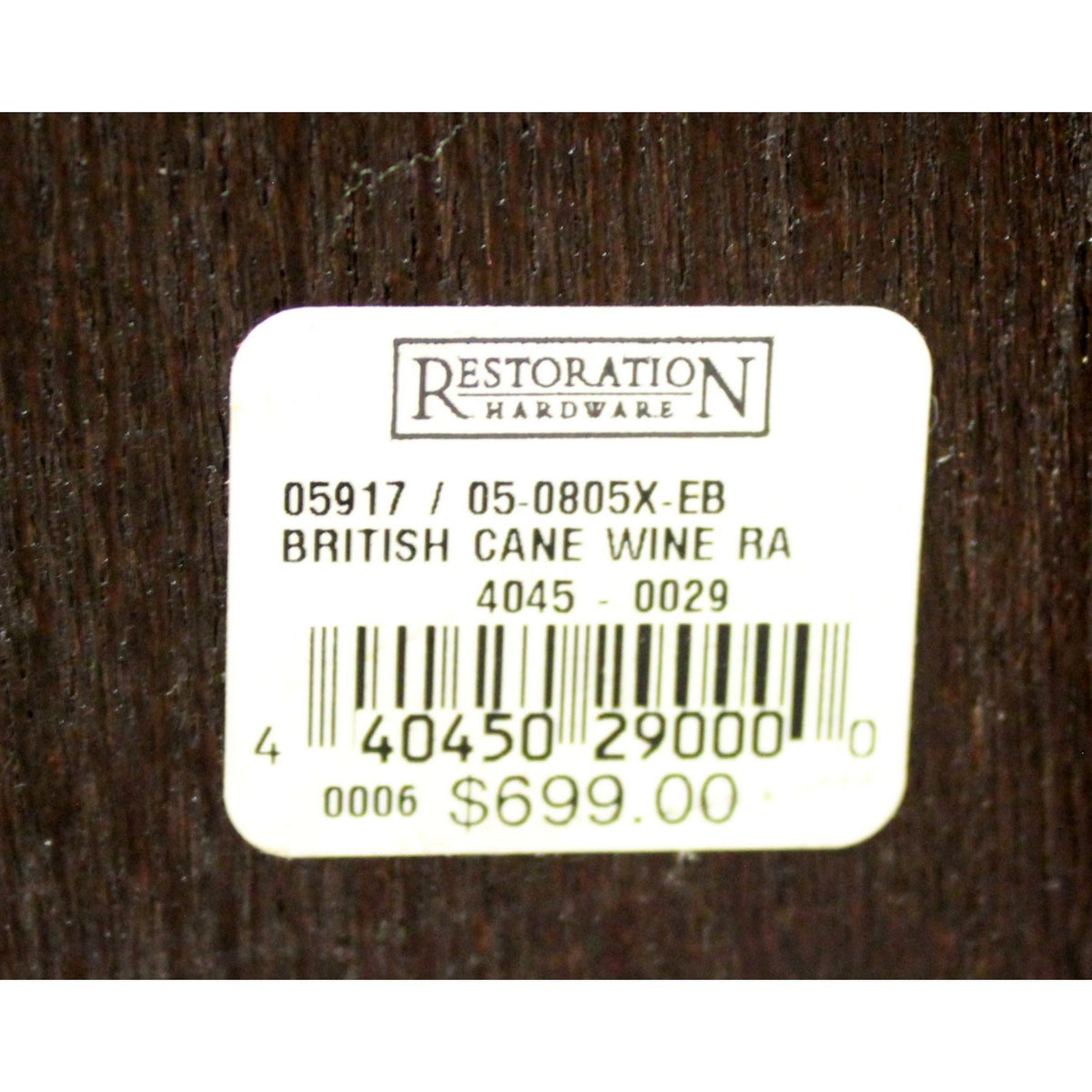 Restoration HardwareBritish Cane Wine Rack