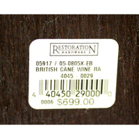 Restoration HardwareBritish Cane Wine Rack