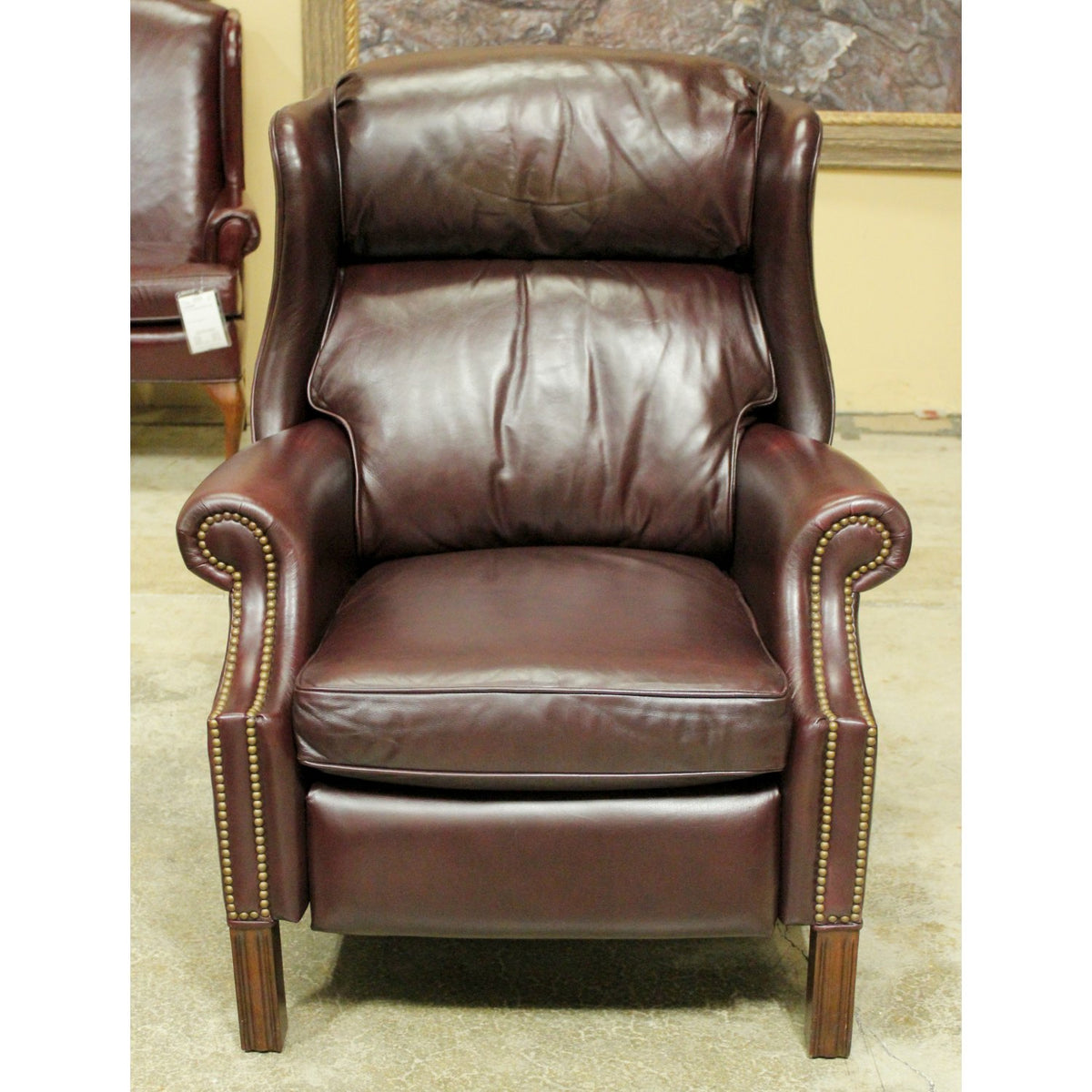 Hooker Furniture 'Seven Seas' Cordovan Leather Wingback Recliner