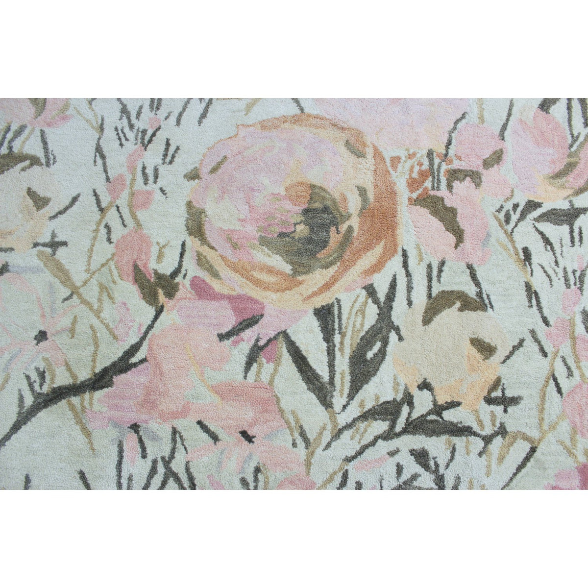 Magaschoni Home 9' X 12' Blush Peony Wool Area Rug